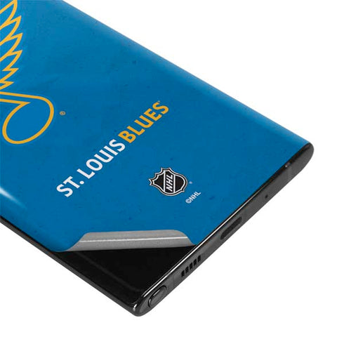 NHL St. Louis Blues Distressed Galaxy Note 10 Skin